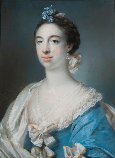 Portret van Mary Blackbourne, 1759 door Francis Cotes